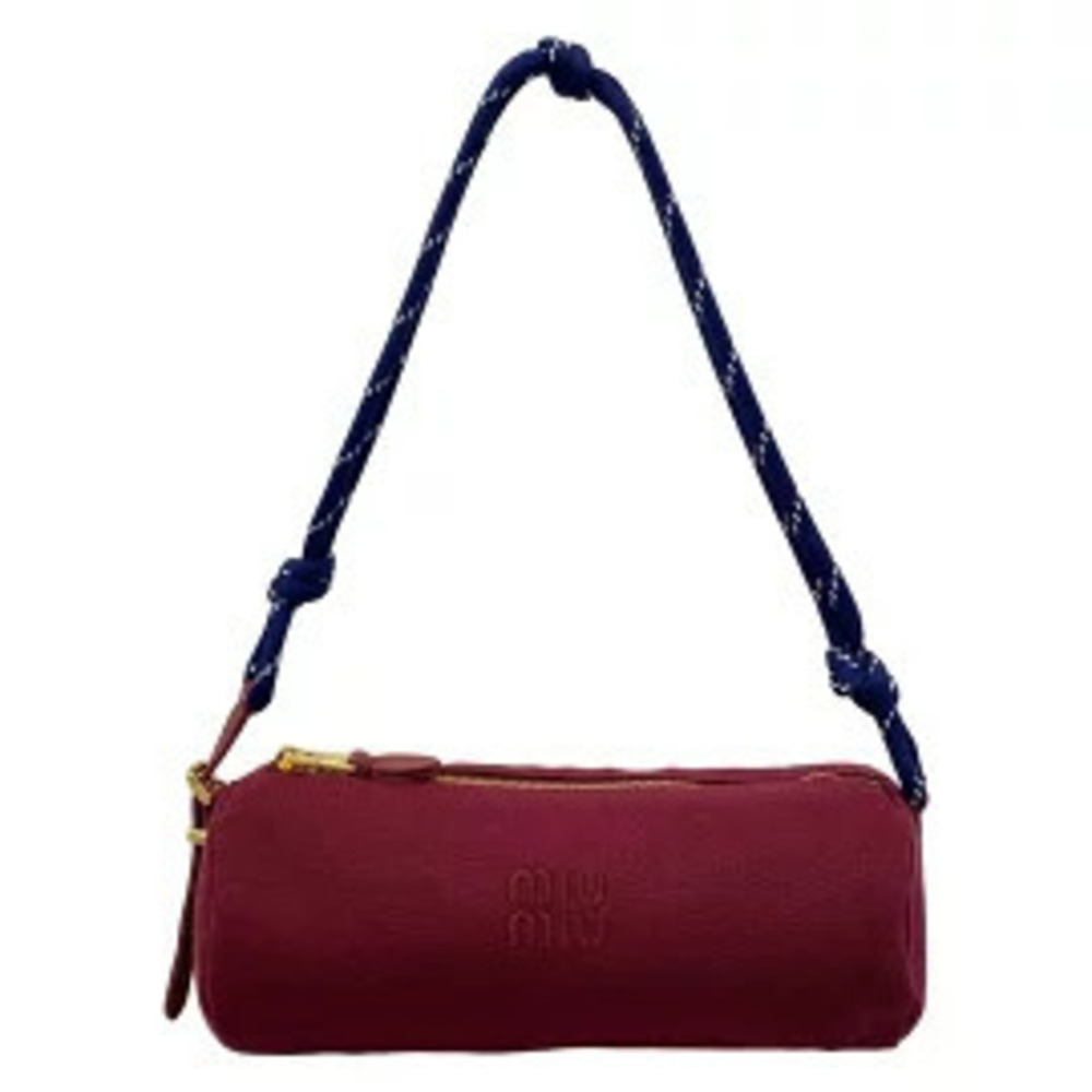 Miu Miu Re Leather Shoulder Bag Purple